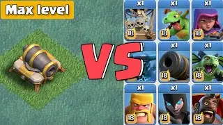 Max level Cannon vs All Builder Base Troops - ClashofEdit
