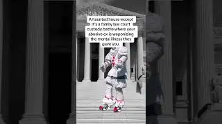 A haunted house but a #familycourt room #custodybattle. Listen to THE #DIVORCE COURSE #PODCAST