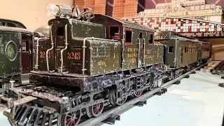 Игрушечный электрический пассажирский поезд Ives № 3243, стандартная колея, 1921 г. @vintage-mode...
