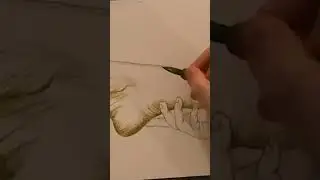 Dip Pen & Antiktusche: Das Finale der Hand-Fu&szlig;-Challenge 🖋️ #Drawing #ArtTutorial