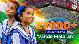 27000+ Students sing Vande Mataram.. #IndependenceDay #IndependenceDay2025 #VandeMataram 