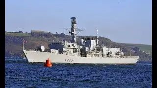 HMS LANCASTER F229 ENTERS DEVONPORT NAVAL BASE AT MOUNT EDGCUMBE - 6th February 2020