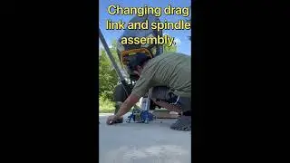 Poulan pro drag link and front axle steering assembly replacement. #lawnmower #poulan  #diy 