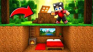 Jeg Bygger En Hemmelig Base Under Et Træ I Minecraft!