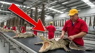 Inside the Crocodile Leather Factory: The Hidden Process Behind Luxury Goods