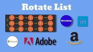 Microsoft Coding Interview Question - Rotate List (LeetCode)