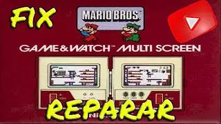 TUTORIAL repair reparar fix super mario bros game and watch ebay