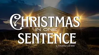 Christmas in One Sentence | First Missionary Baptist Church | Dec 7, 2025 | Pastor Carlos Williams,