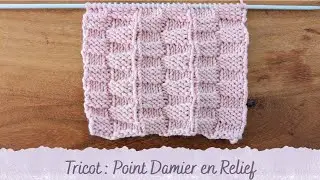 KNITTING STITCH - Raised Checkerboard Stitch