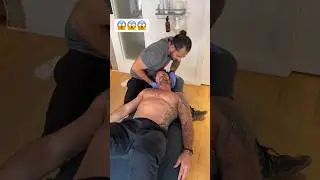 Had to reset his neck after Jui-Jitsu #chiropractor #bjj