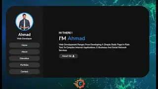 أنشاء Portfolio شخصي صفحه واحده لعرض أعمالك