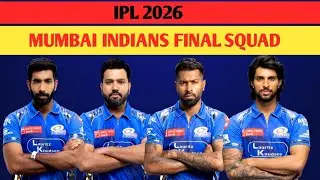 MUMBAI INDIANS FINAL SQUAD IPL 2026 | MI TEAM PLAYERS LIST | MI FULL SQUAD 2026 |