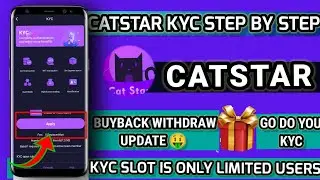 Catstar Kyc complete process | Catstar new update | Catstar Buyback withdraw update #catstar