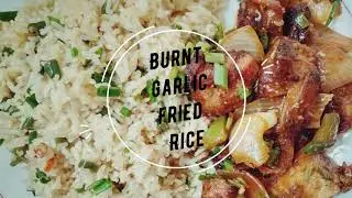 Burnt garlic fried rice recipe || Street style fried rice recipe || Easy Indo Chinese rice recipe