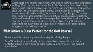 Golf Cigar Accessories  Tools for the Perfect Round Essential Gear