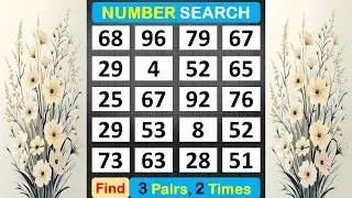 Number Search: How Healthy Is Your Presence of Mind? #braingame #memory #puzzle #quiz #mindset -#384