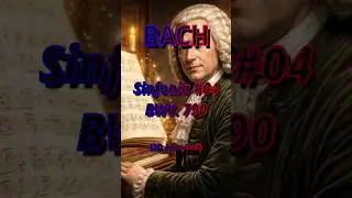 Bach - Sinfonia#04, BWV 790(3D Animated) #piano #music #classicalmusic