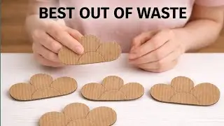 Don't Throw Away Tape Roll | &ldquo;Creative Table D&eacute;cor from Waste | Tape Roll DIY Tutorial&rdquo;