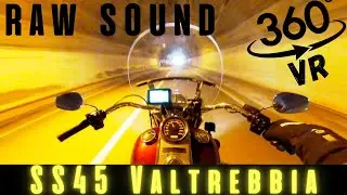 VR 360&deg; Harley Davidson riding - SS45 Val Trebbia (ENGINE RAW SOUND)