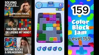 Color Block Jam Level 159 Solution &ndash; Sarcastic Puzzle Therapy Walkthrough #colorblockjam