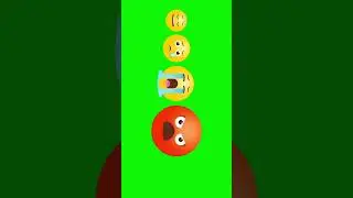 Emoji Reactions Green Screen 4K Video | Free Animation for Editing | Emoji #greenscreen #emoji