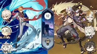 【GI】Childe Intergrassional and Itto Mono Geo 3.8  Last Spiral Abyss 4.0 Run