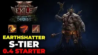 INSANE 0.4 Warrior League Starter! Earthshatter & Volcanic Fissure Build