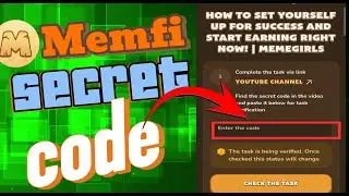 Memfi New secret code correct answer today|memfi New video code solution|memfi daily combo code