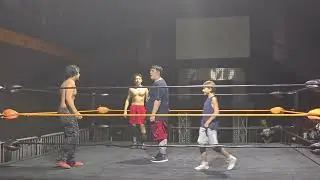 F.S.W Kids Class Triple threat training match! Justin vs Thaddeus Cole vs Hott Chito!