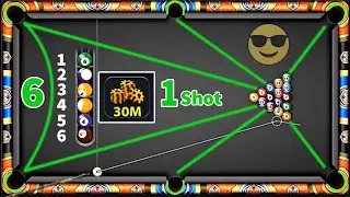 8 ball pool Mumbai 6 Balls First Shot 30M coins 🤯 New Cannon