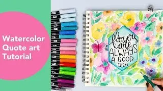 WATERCOLOR QUOTE ART TUTORIAL