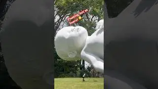 Heavy yet floating&mdash;art that makes you stop and stare #theplanet #singapore #artinstallations