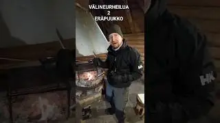 V&auml;lineurheilua 2 er&auml;puukko #luonto #retkeily #kahvi #huumori #puukko #makkara