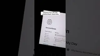 Organize Your Life With a Second Brain : Here's Why | Notion Template #notion