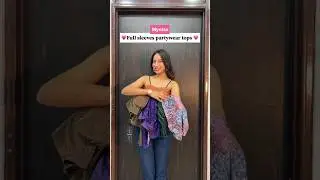 ✨❤️Full sleeves partywear tops ✨❤️ #myntra #partywear #haul #shorts #viralshorts