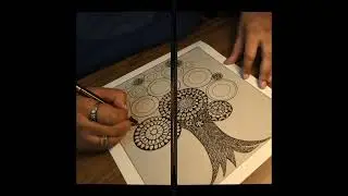 Mandala Tree Drawing