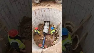 Micro-pipe jacking construction process of sewage pipe network