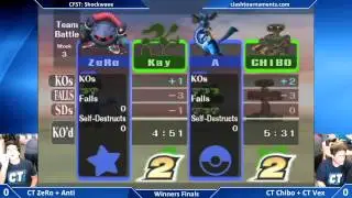 Shockwave - CT ZeRo + Anti vs CT Chibo + CT Vex - Winners Finals - SSBB