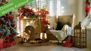 Cozy Christmas Morning Ambience | Relaxing Forest Bird Sounds, Nature Sounds for Sleep, Fire Sounds