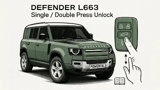 Как настроить разблокировку одинарным/двойным нажатием на Land Rover Defender L663