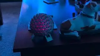 3D printed Spaceship Earth with lighting