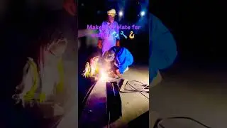 Make test plate for the welder #pipe structure fabrication #oil pipeline #Qatar energy #short video