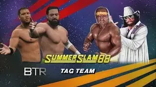 WWE 2K15: New Mega Powers(Curtis Axel & Macho Mandow)vs The Mega Powers(Hulk Hogan & Randy Savage)