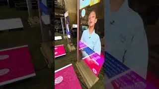 Ecran transparent tactile et sol led