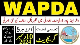 Wapda Jobs 2024 | Wapda New Jobs Advertisment | Technical Job Info 1.0