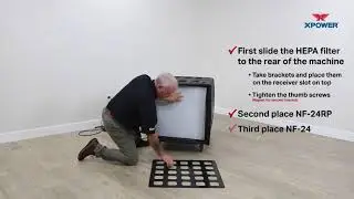 XPOWER AP 2000 HEPA Air Filtration System   How It Works- &Lambda;&epsilon;&iota;&tau;&omicron;&upsilon;&rho;&gamma;ί&alpha; &tau;&omicron;&upsilon; Xpower AP 2000