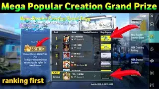 Mega Popular Creation Grand Prize Event Full Guide | Rank Fast & Get Rewards PUBG Mobile