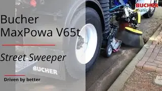 Bucher MaxPowa V65t | Pure Vacuum Street Sweeper in Action