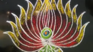 #daily # easy # quick # colourful # pooja vocation # Rangoli design# short video