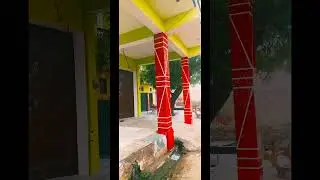 masking tape pillar design painting #short #feed #channel
